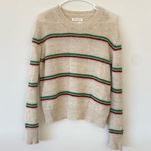 Etoile Isabel Marant Stripped Alpaca Crew Neck Sweater M size